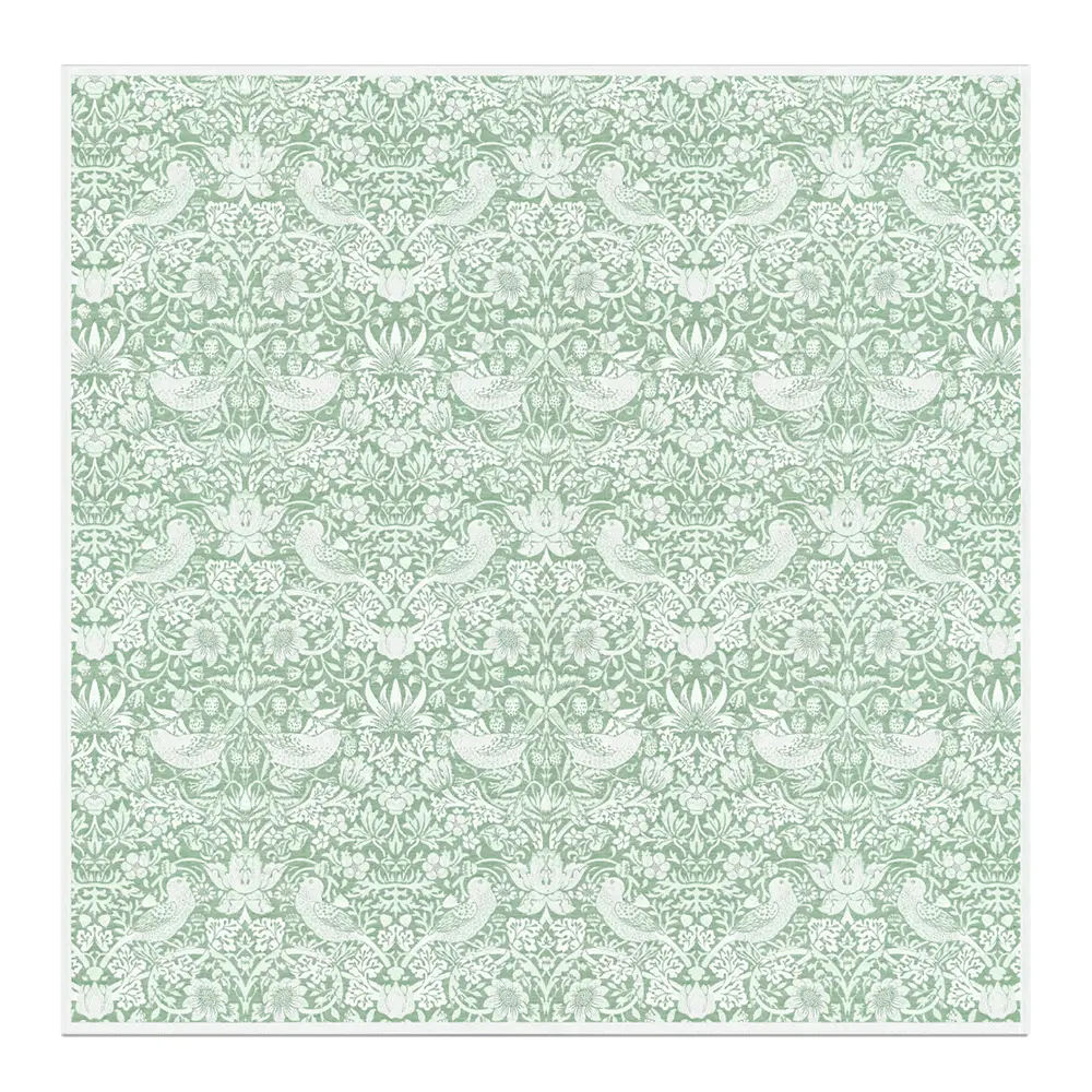 Strawberry Thief Pöytäliina 150x150 cm Vihreä