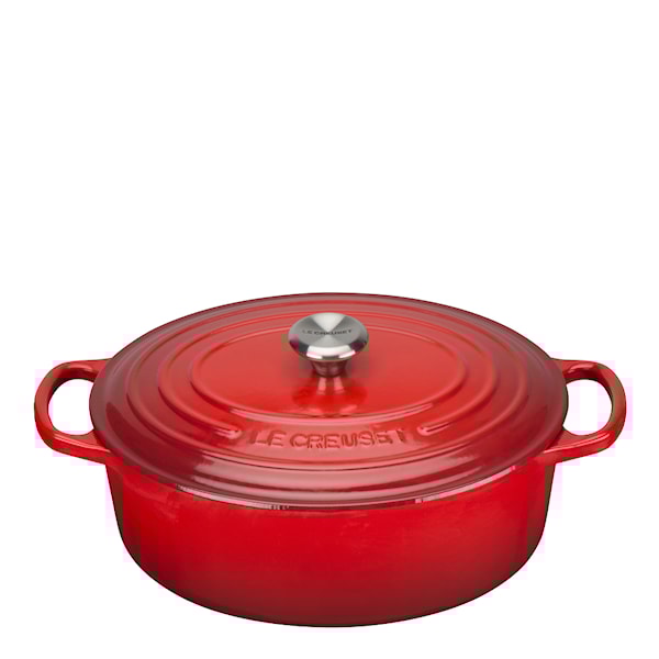 Signature Gjutjärnsgryta oval 27 cm 4,1 L Cerise