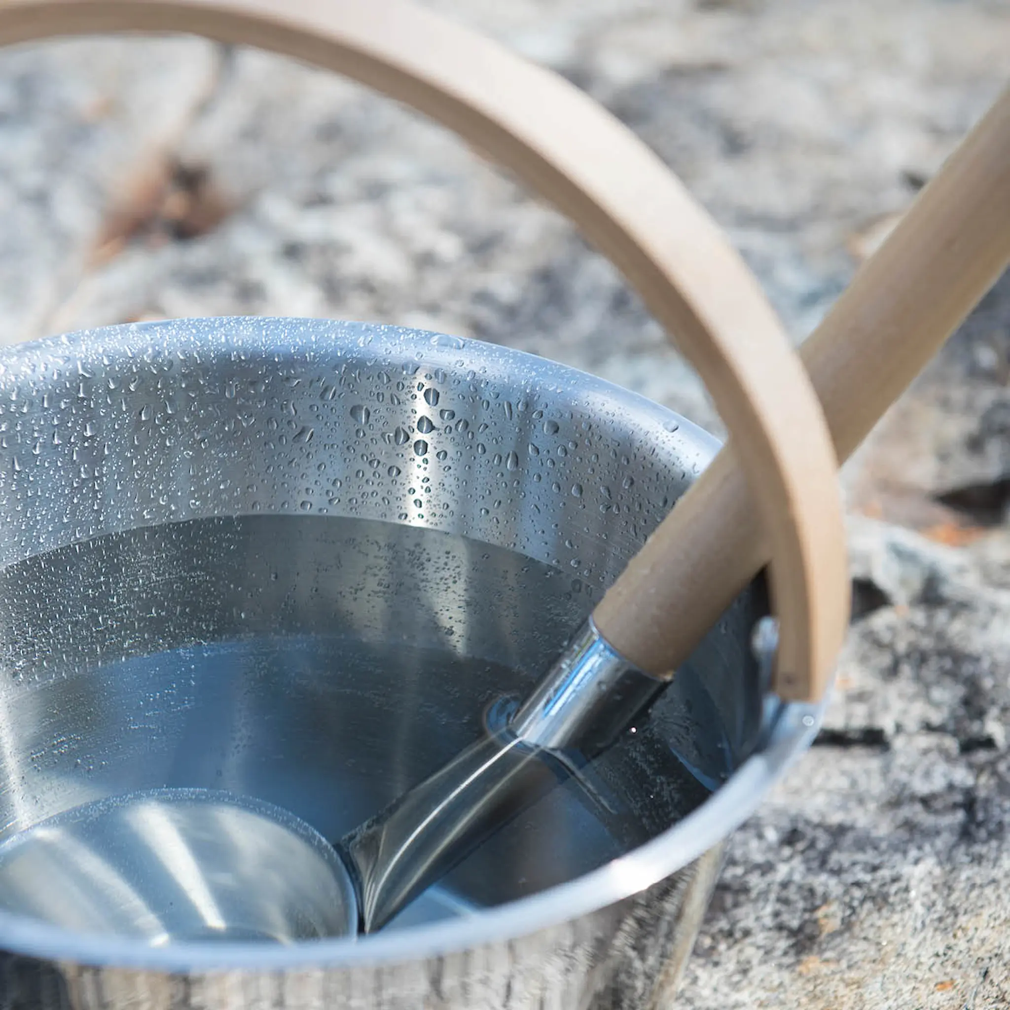 Rento Bastuhink 35 cm stål/björk