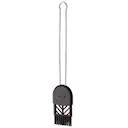 Bakpensel Silikon 26 cm Svart