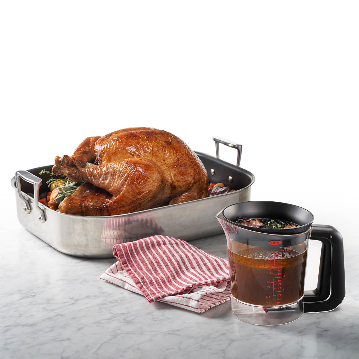 Oxo Fettavskiljare med bottenventil 1 L klar