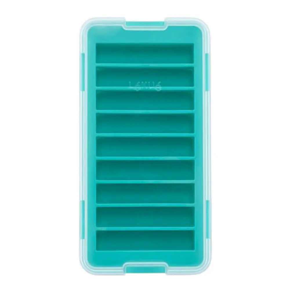 Isform med lokk 9 pinner turkis