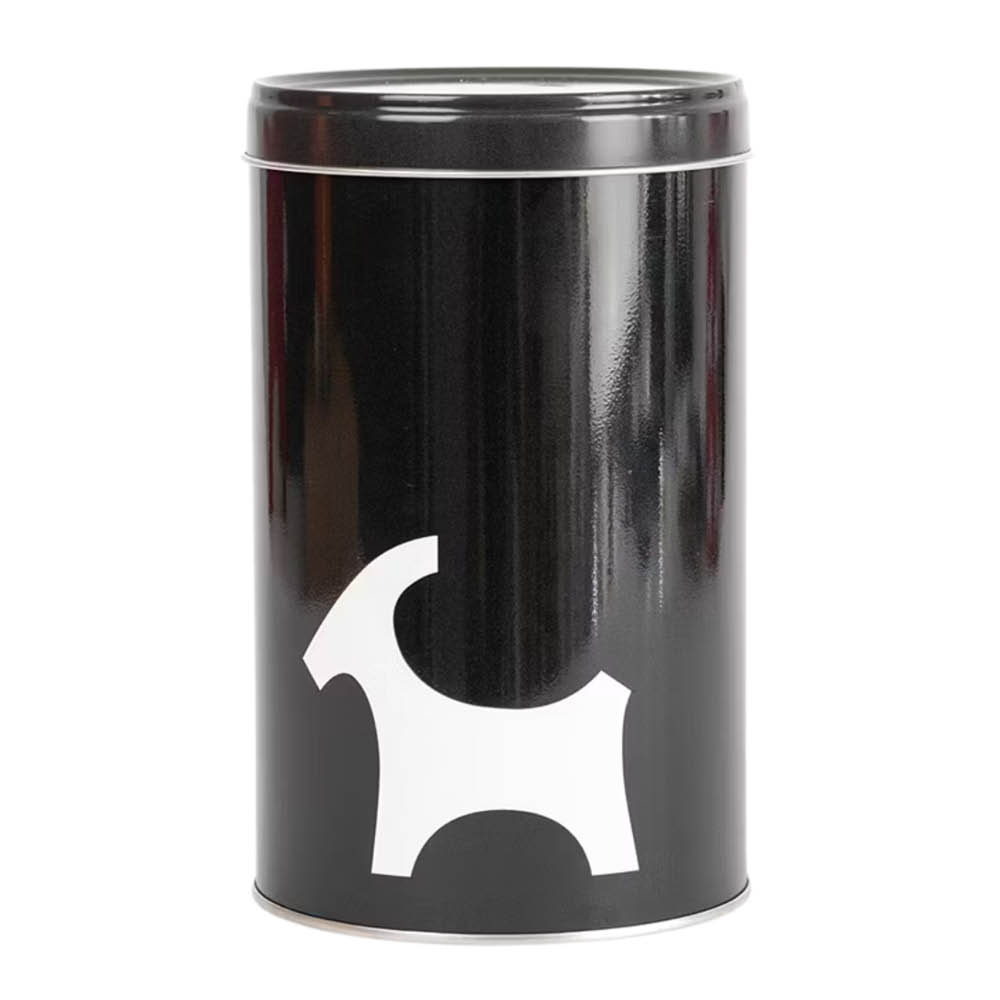 Rotor Design Metallboks rund 17x10,5 cm bukk svart