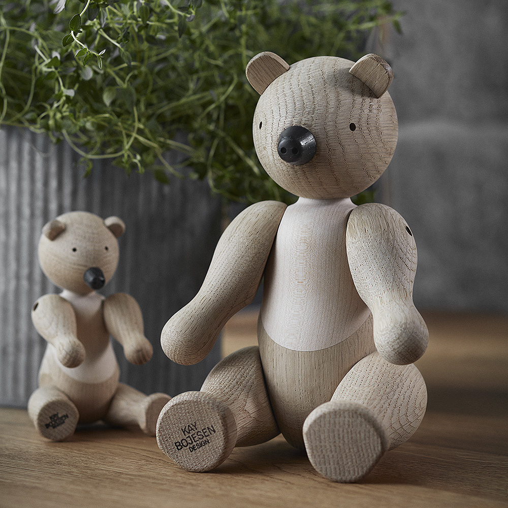 Kay Bojesen Denmark Bjørn eik/lønn 15 cm