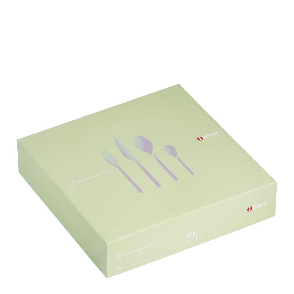 iittala Artik bestikksett 24 deler blank
