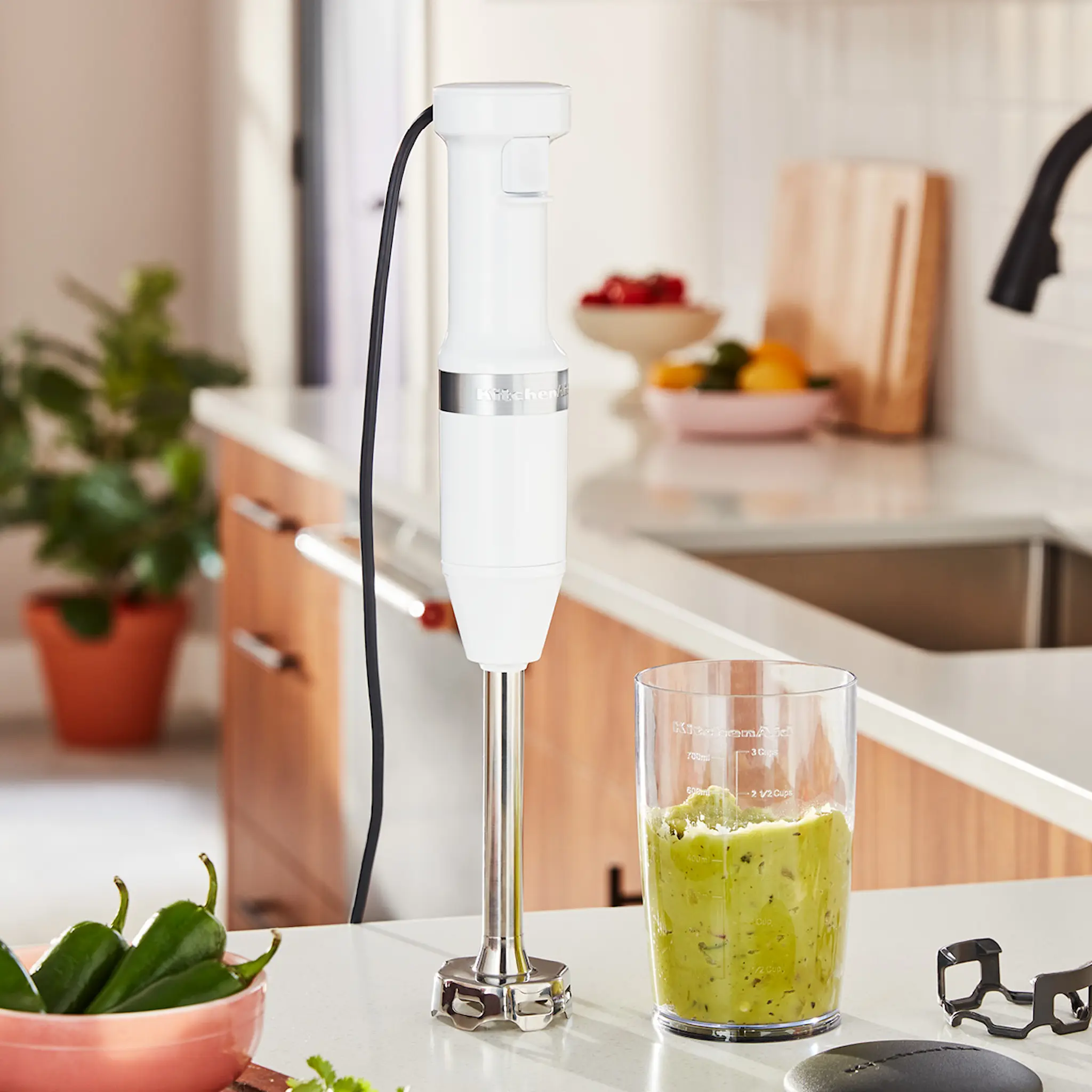 KitchenAid Classic stavmikser 5KHBV53EWH white