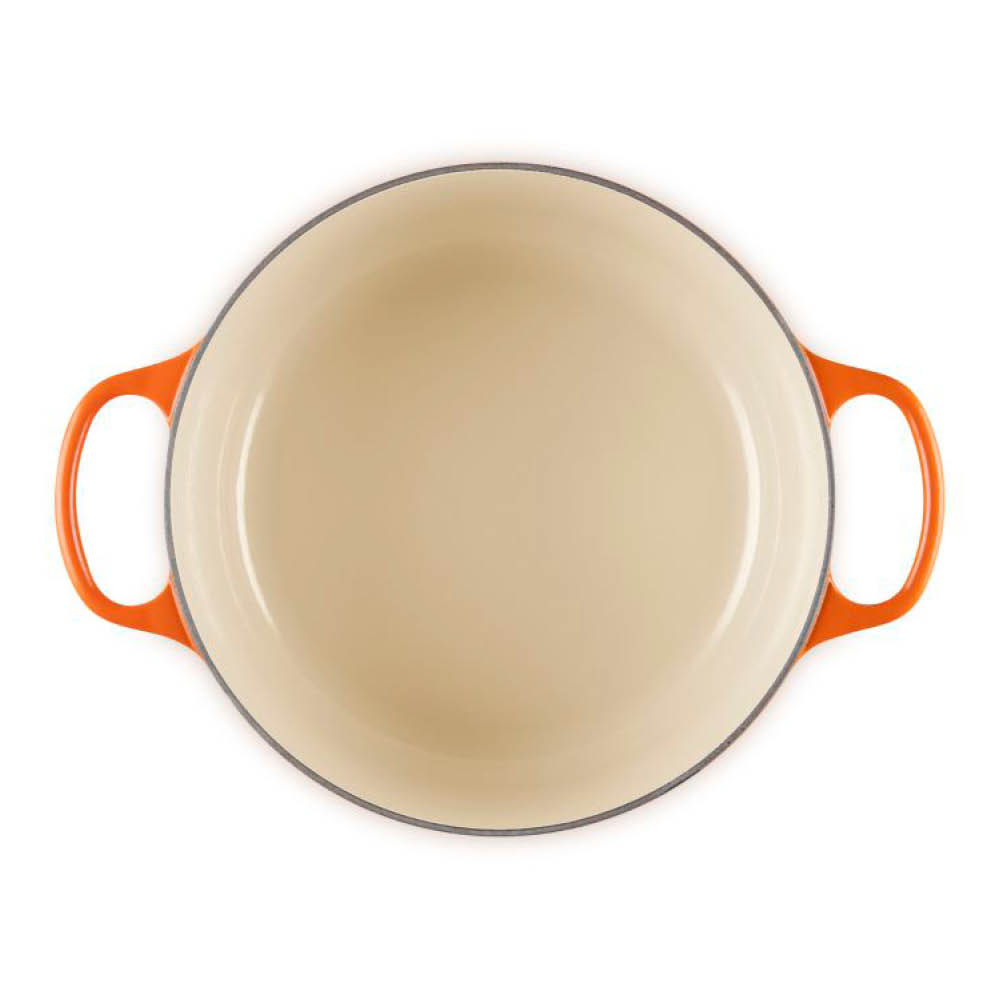 Le Creuset Signature gjutjärnsgryta rund 5,3L 26 cm volcanic/crucible knob