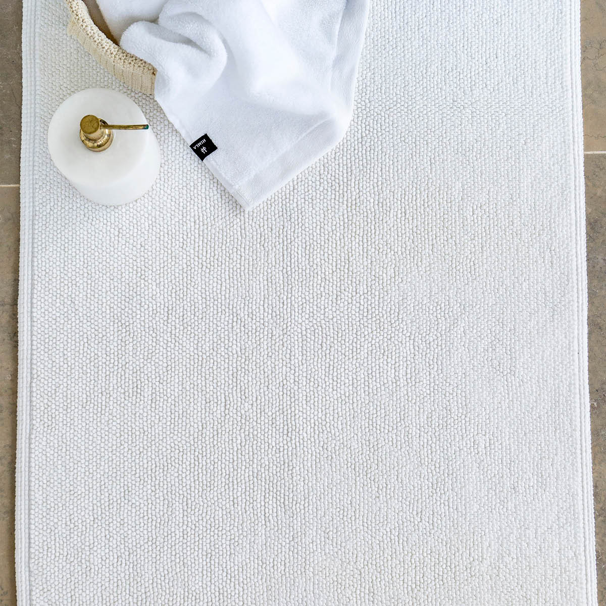Himla Max badrumsmatta 60x90 cm white