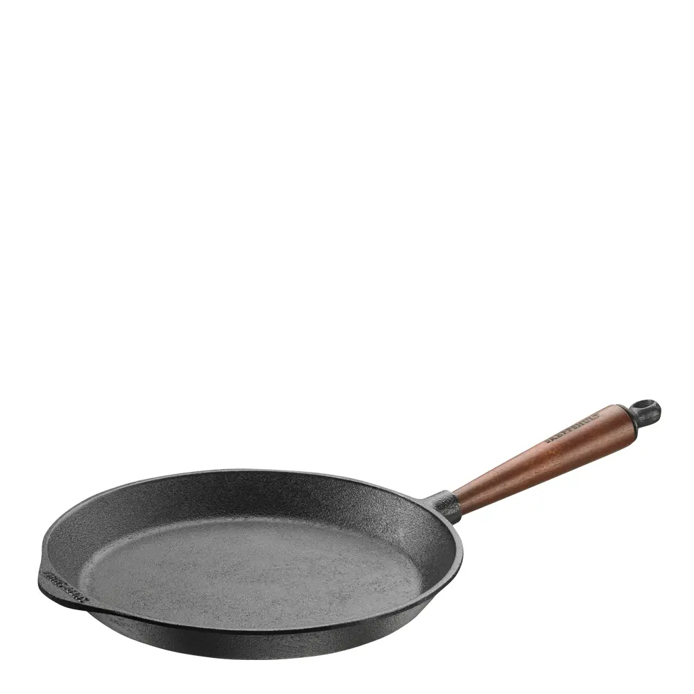 Traditional stekepanne med trehåndtak 28 cm