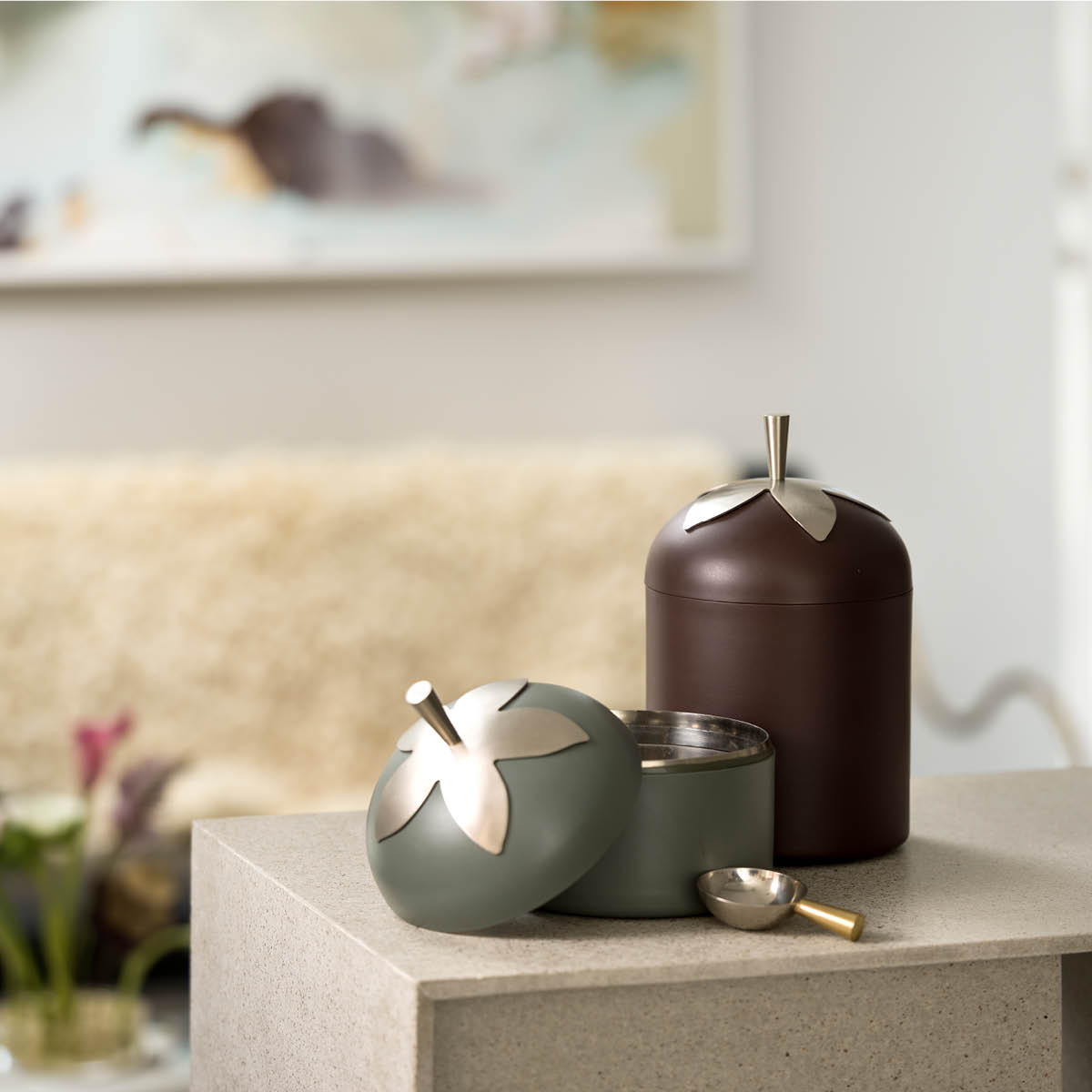 Klong Bladboks med skje 15 cm grønn