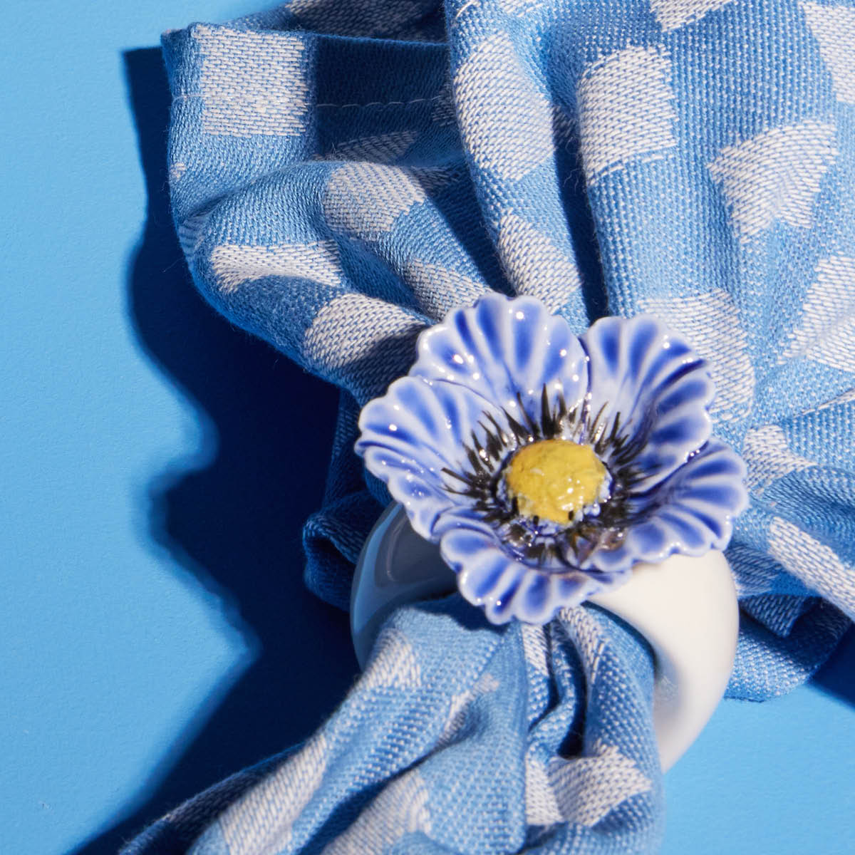 ByOn Poppy Servettring 2-pack Blå