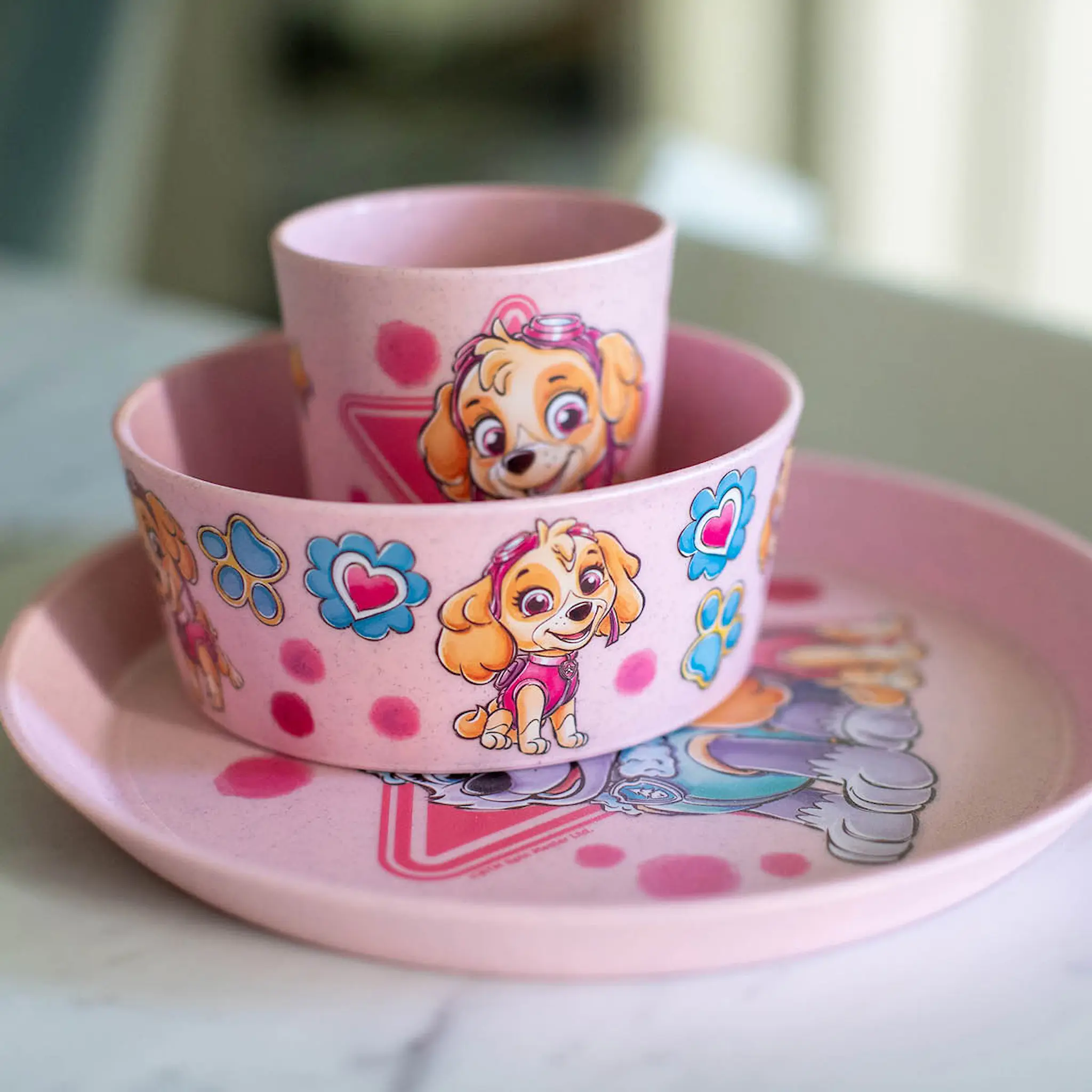 Koziol Connect Lasten astiasto 3 osaa Pink Paw Patrol