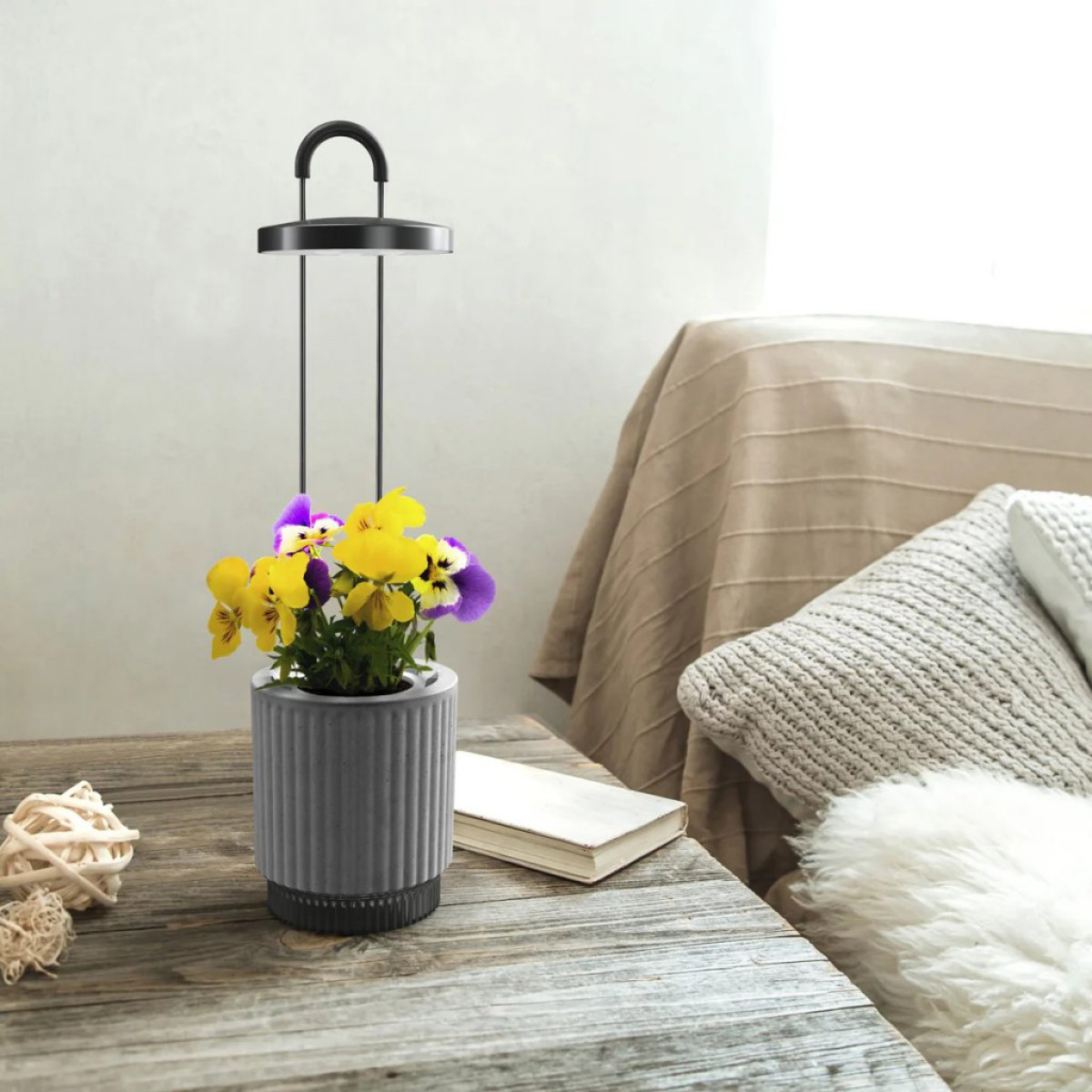 Click & Grow Click & Grow x HydroVase LED-odlingslampa grå