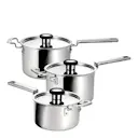 316 grytset 3 delar 16/18/20 cm rostfritt stål