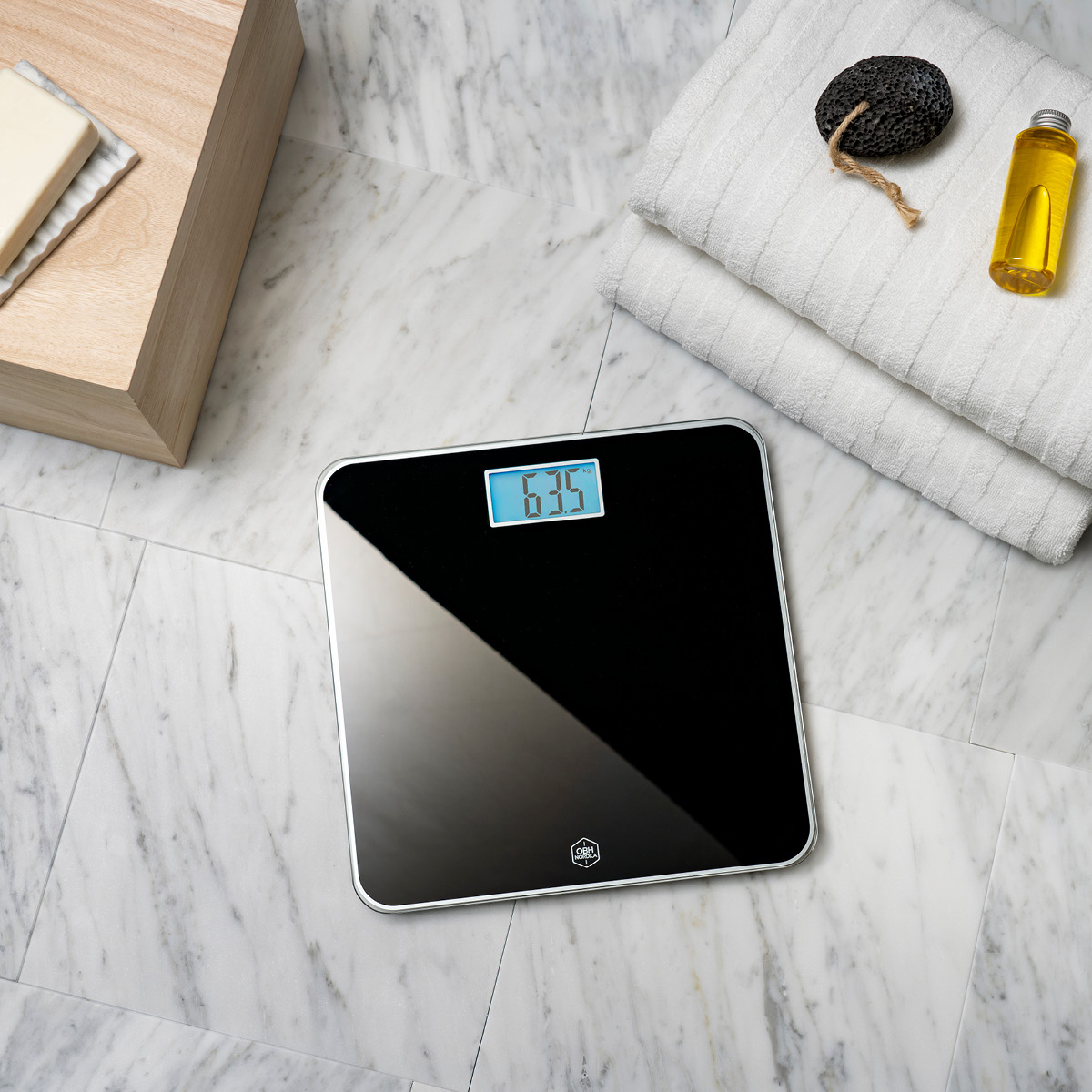 OBH Nordica Classic Light personvåg 160 kg EN1504N0 svart