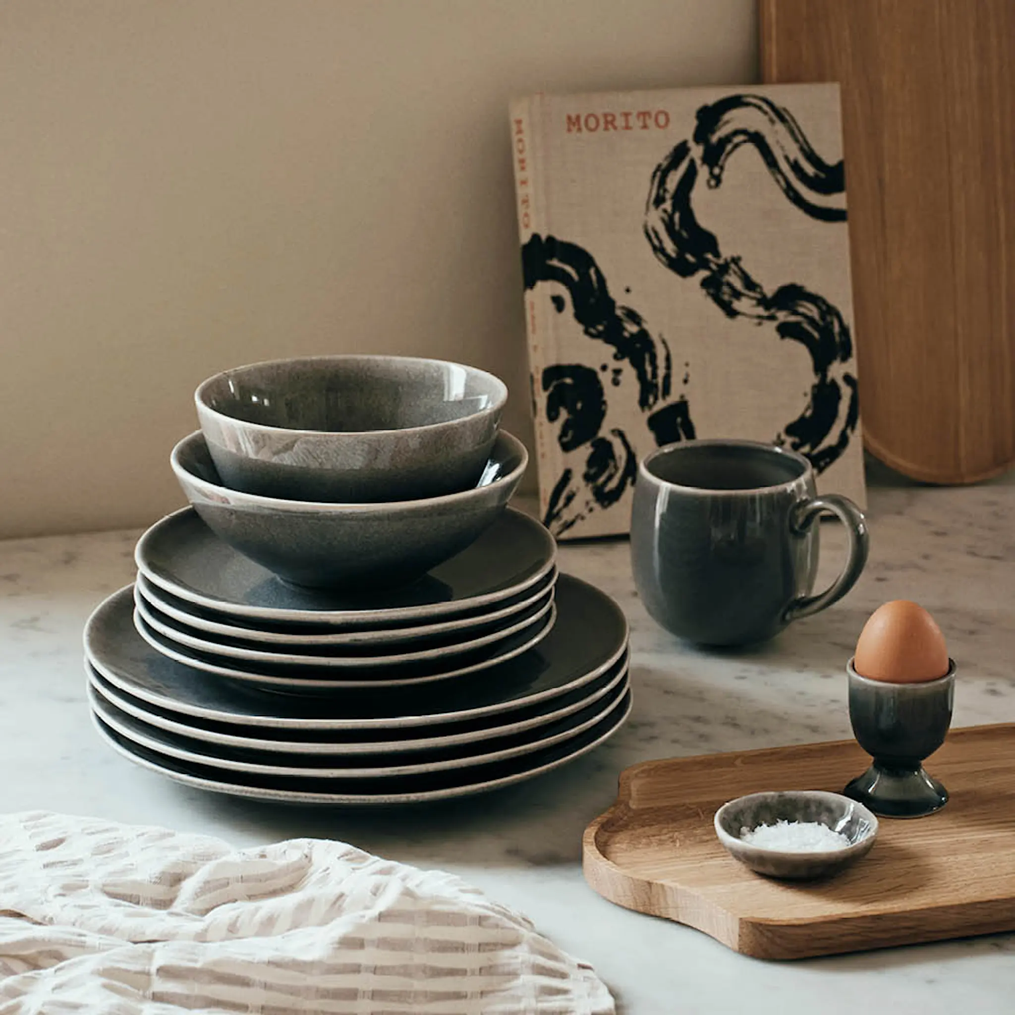 Broste Copenhagen Nordic Rain tekopp 45 cl grå