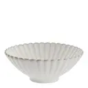 Camille skål 8x20 cm benvit