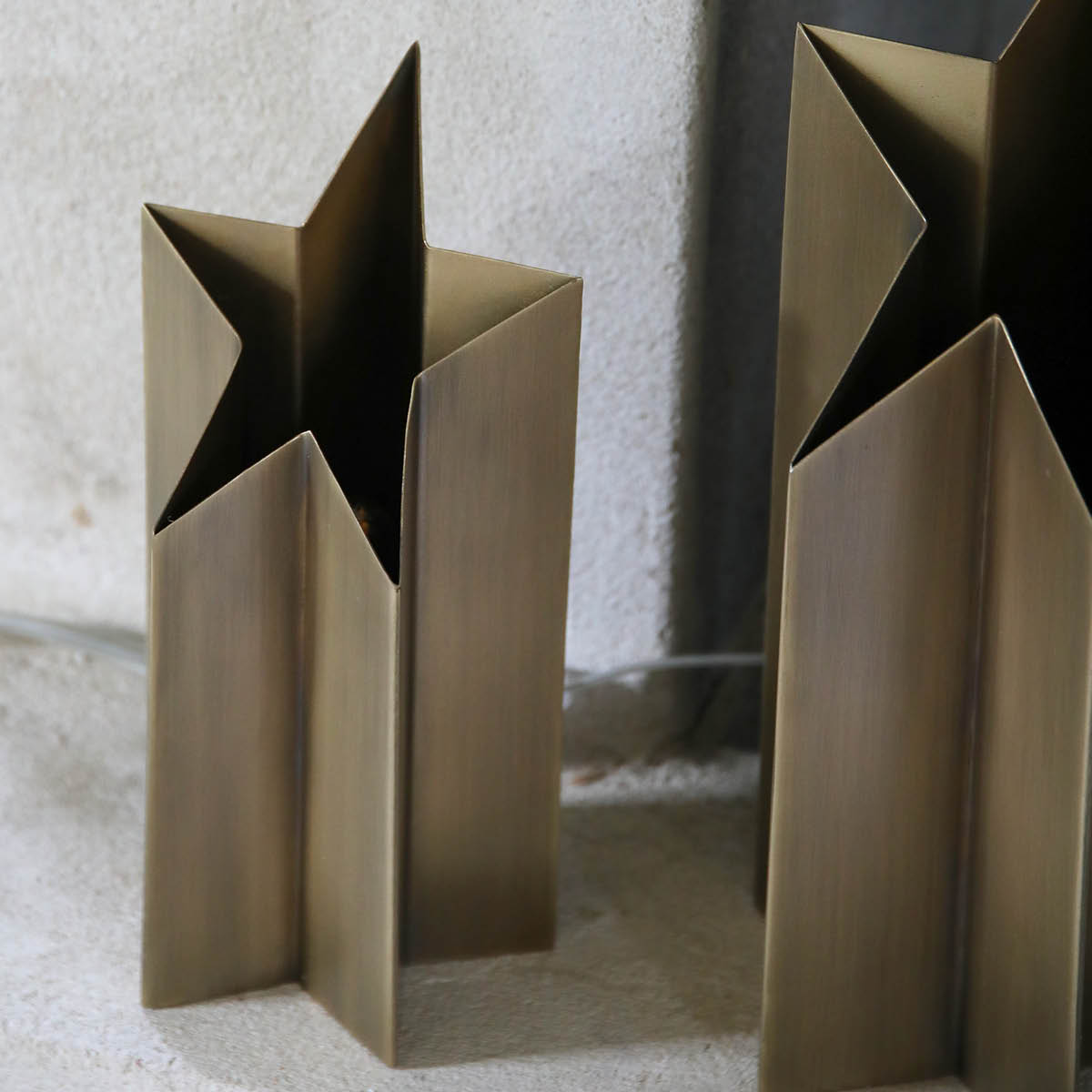 Markslöjd Asteri bordstjärna lampa 35 cm antik mässing