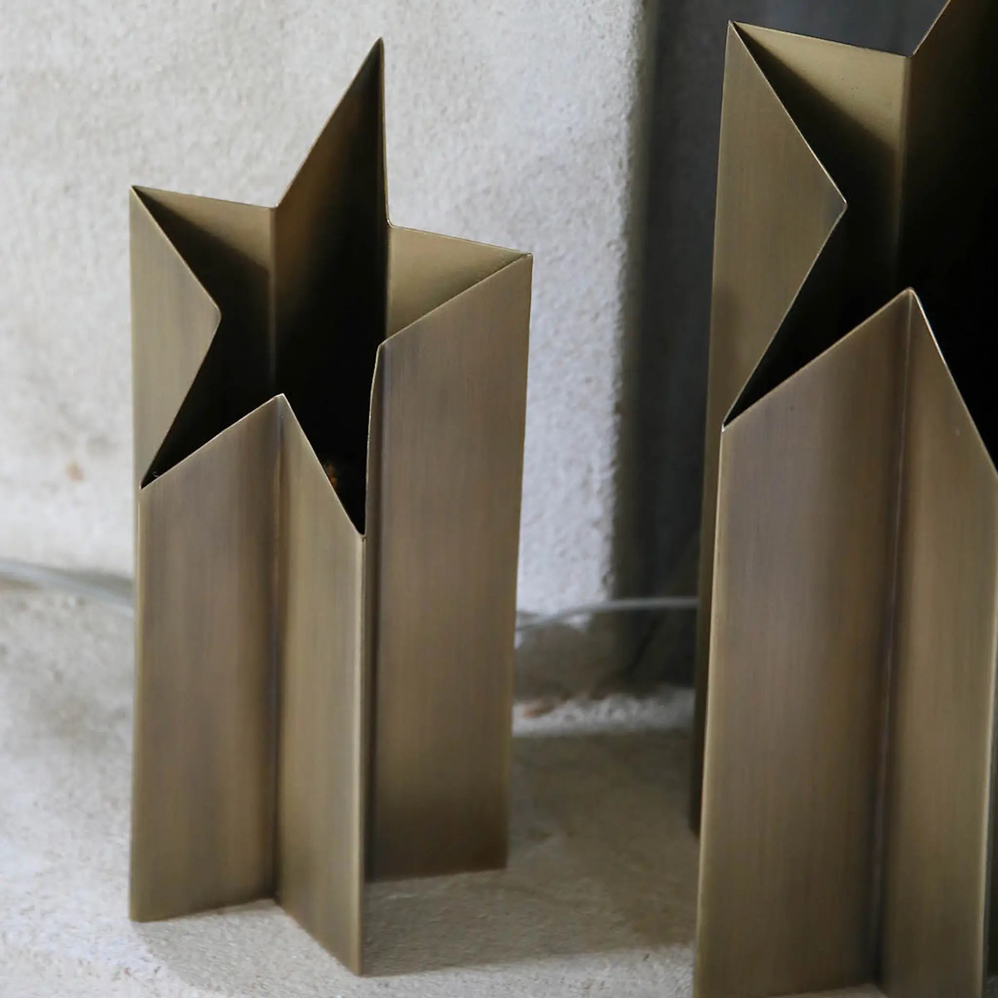 Markslöjd Asteri bordstjerne 35 cm antikk messing