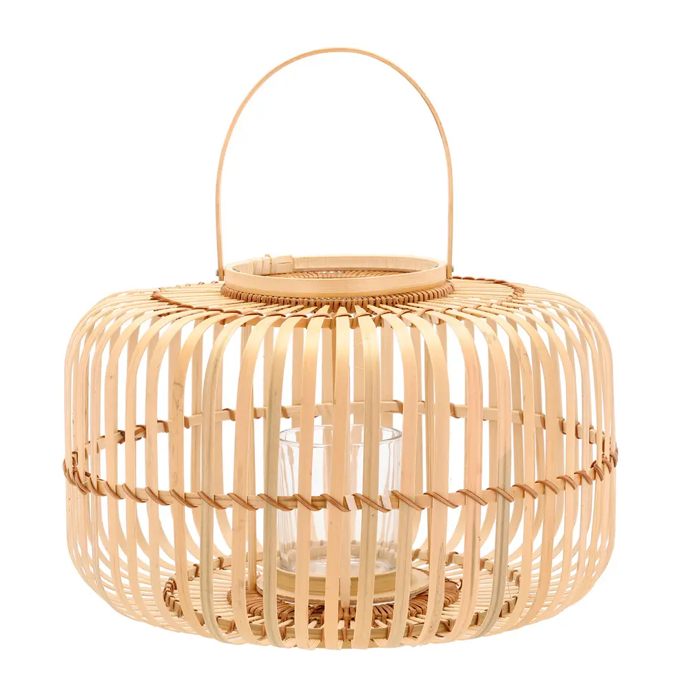 Alia Kynttilälyhty 25x38 cm Bambu