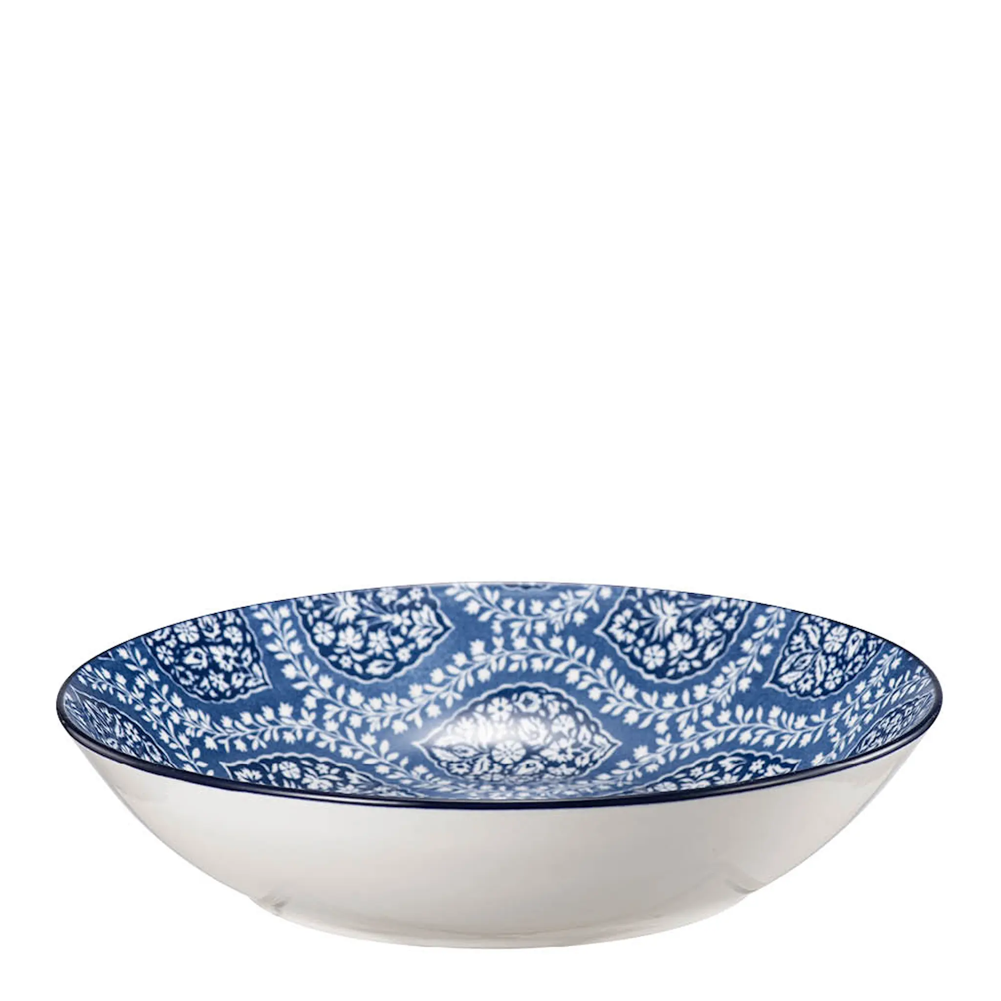 Stiernholm Sakura dyp tallerken 20 cm 80 cl blå/hvit