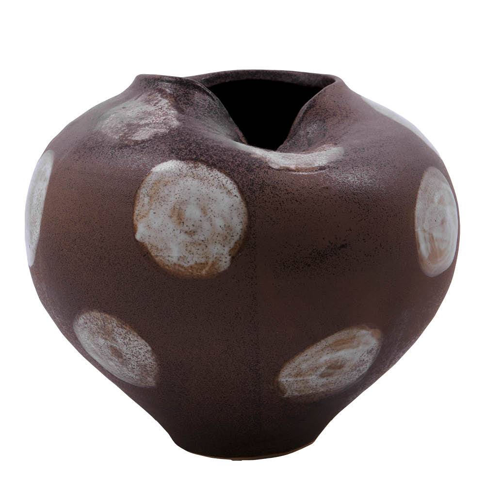 House Doctor Expo vas 19 cm brun/vit