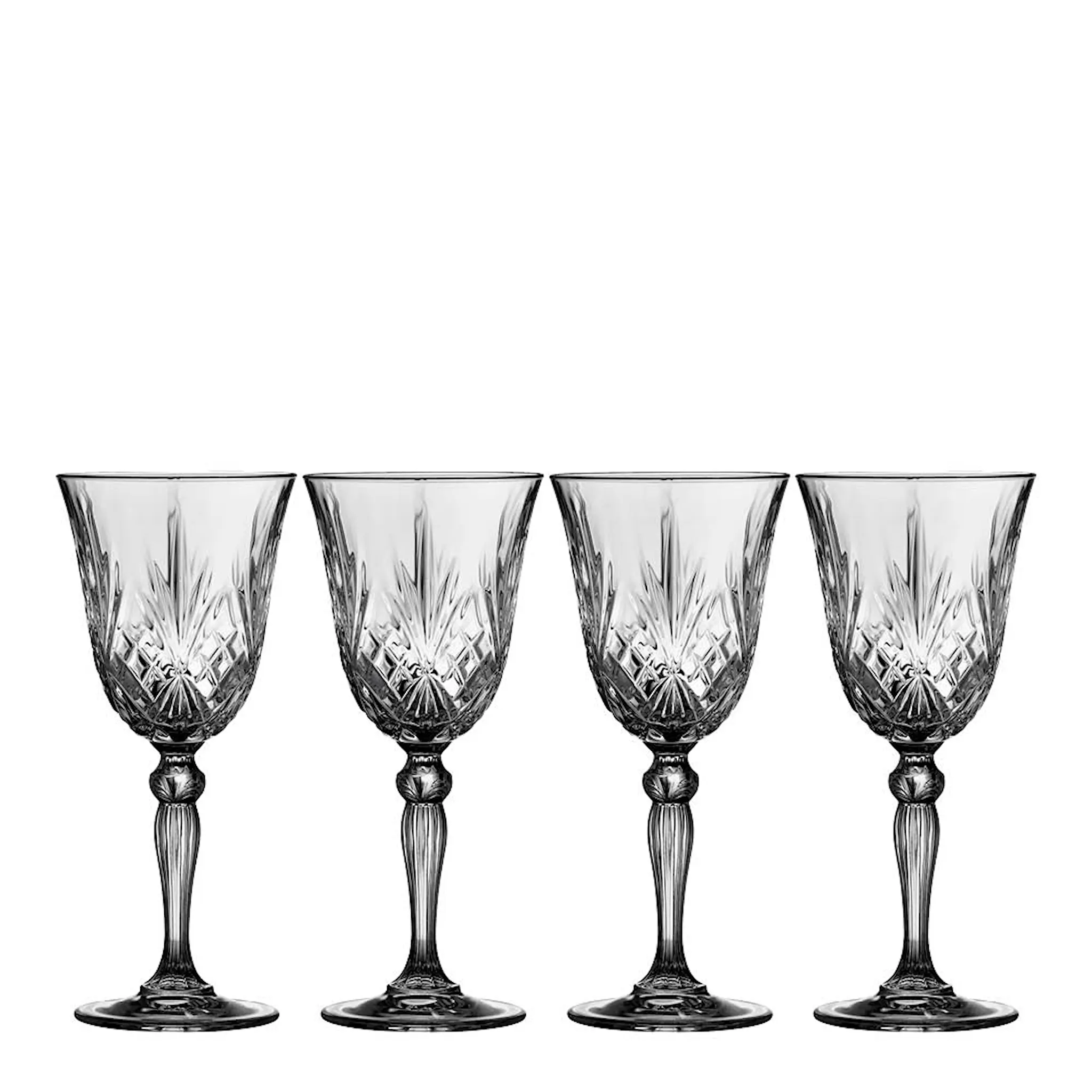 Lyngby Glas Melodia Rödvinsglas 27 cl 4-pack Klar