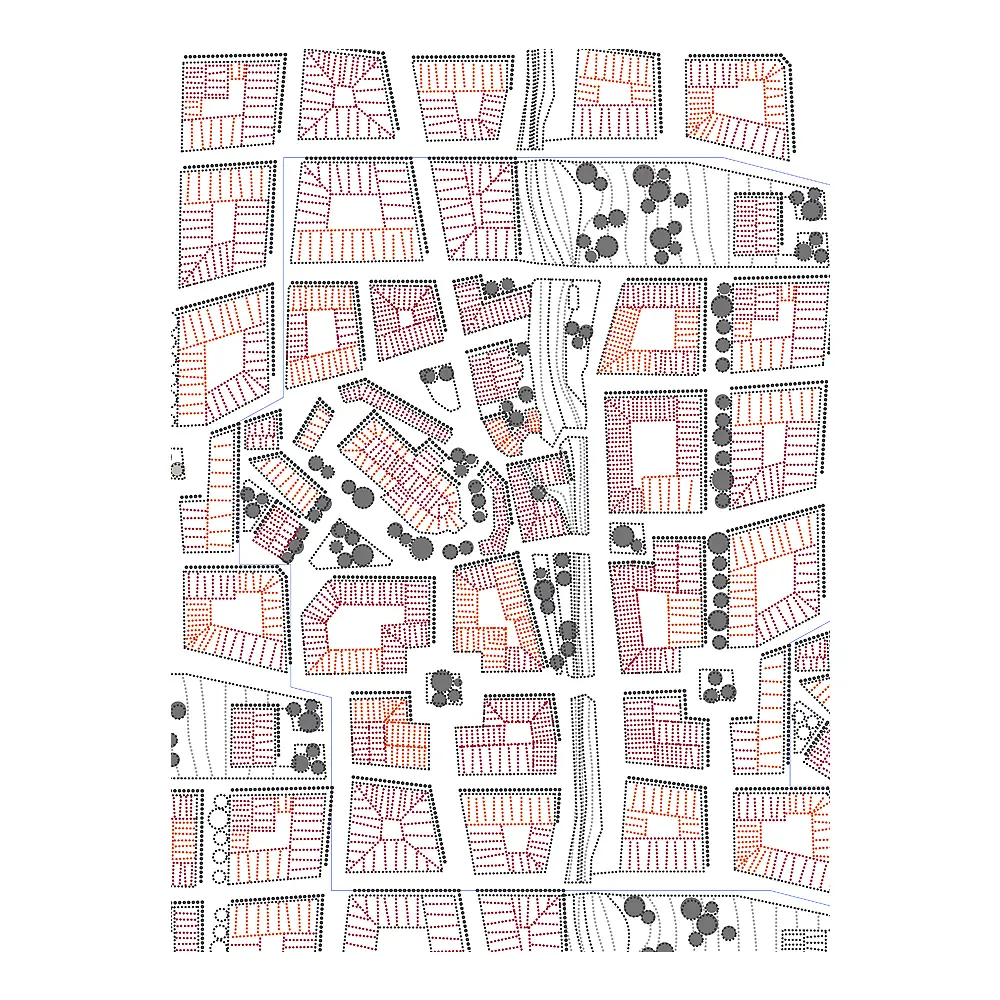 Sweden from Above Keittiöpyyhe City 50x70 cm Roosa
