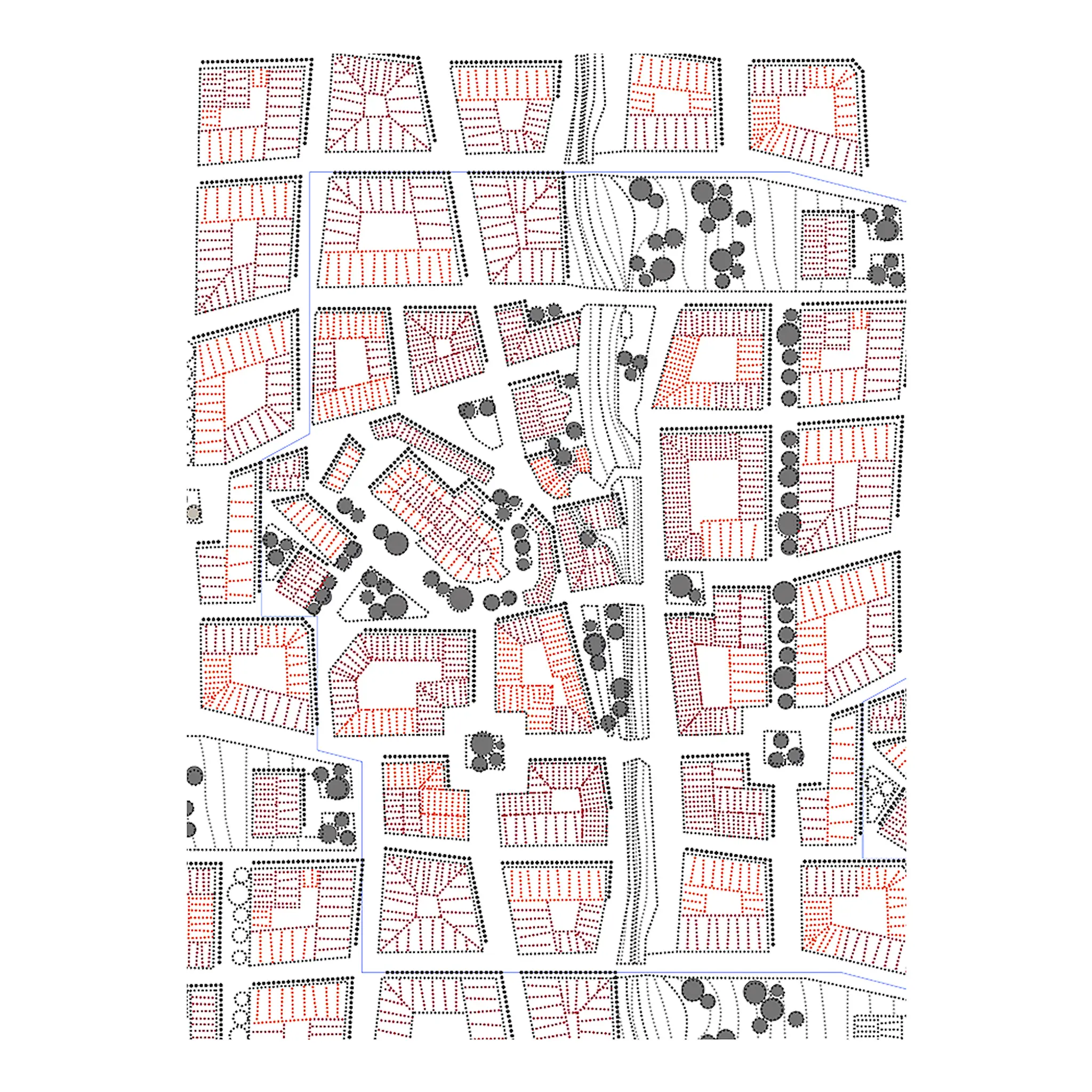 Born in Sweden Sweden from Above Kökshandduk City 50x70 cm Rosa