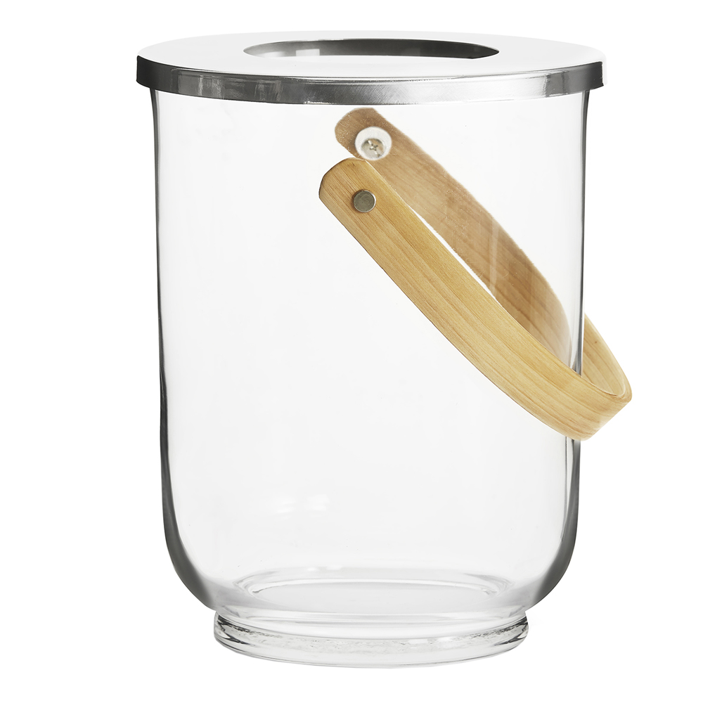 Sagaform Nature Lykta Glas/Metall 23x18,5 cm