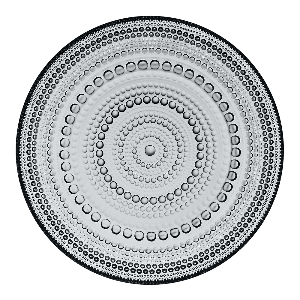 iittala Kastehelmi tallerken 17 cm grå