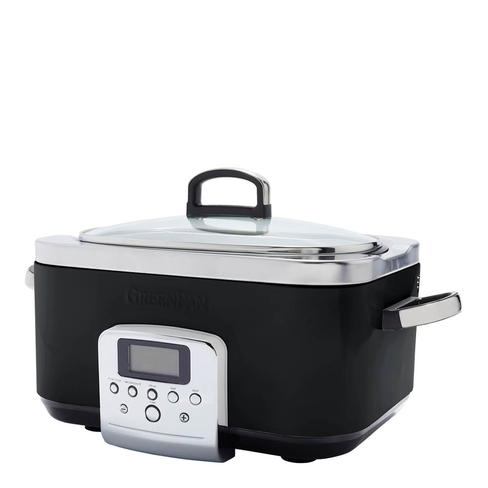 GreenPan Elite slowcooker 6L svart