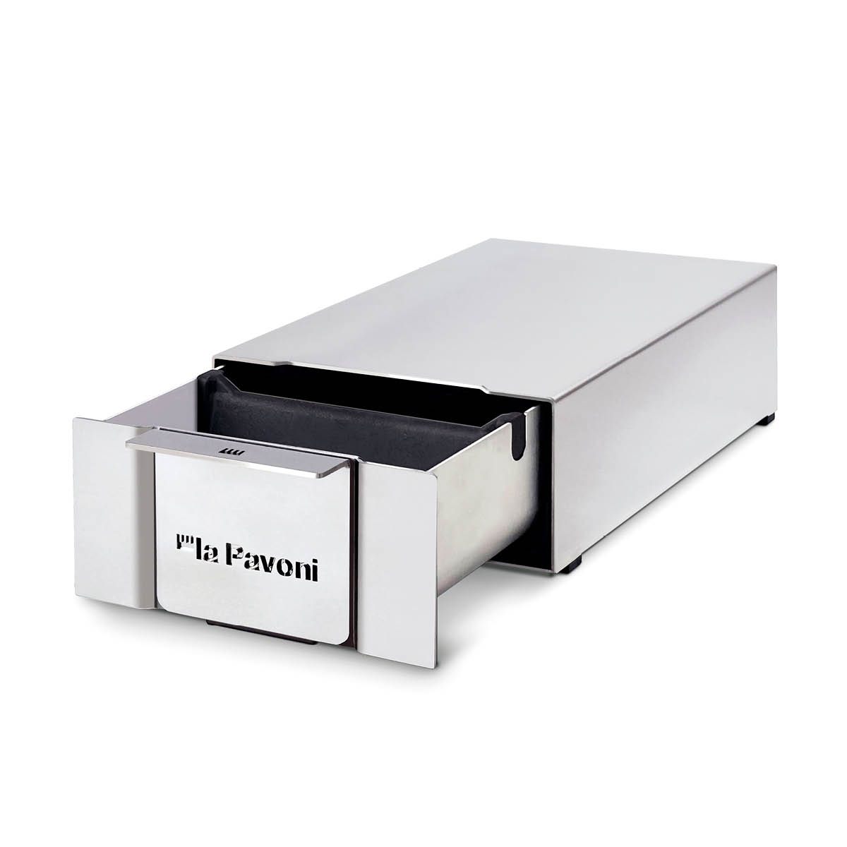 La Pavoni Knock box skuff for espresso i rustfritt stål