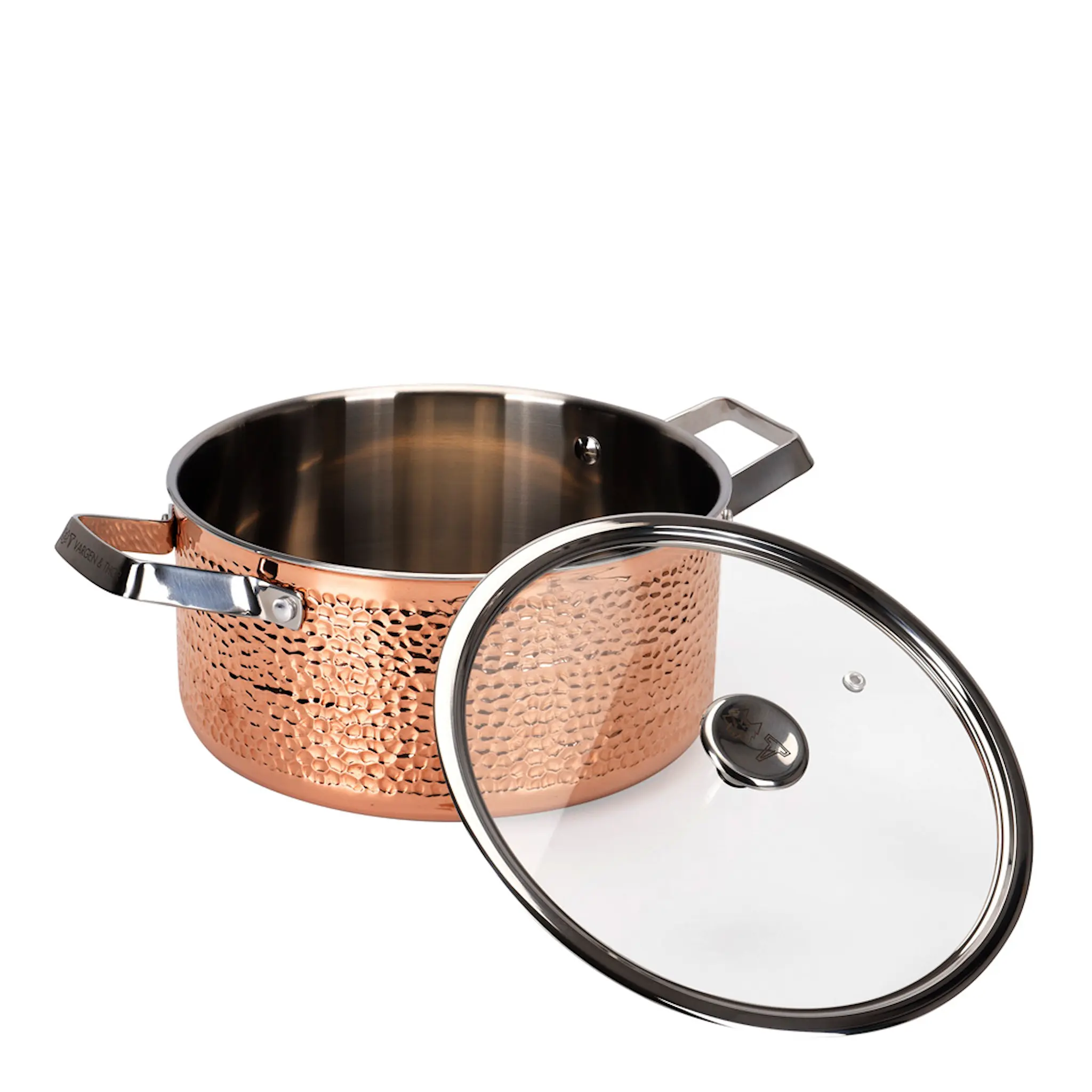 Vargen & Thor Miranda gryta med lock 4 L koppar