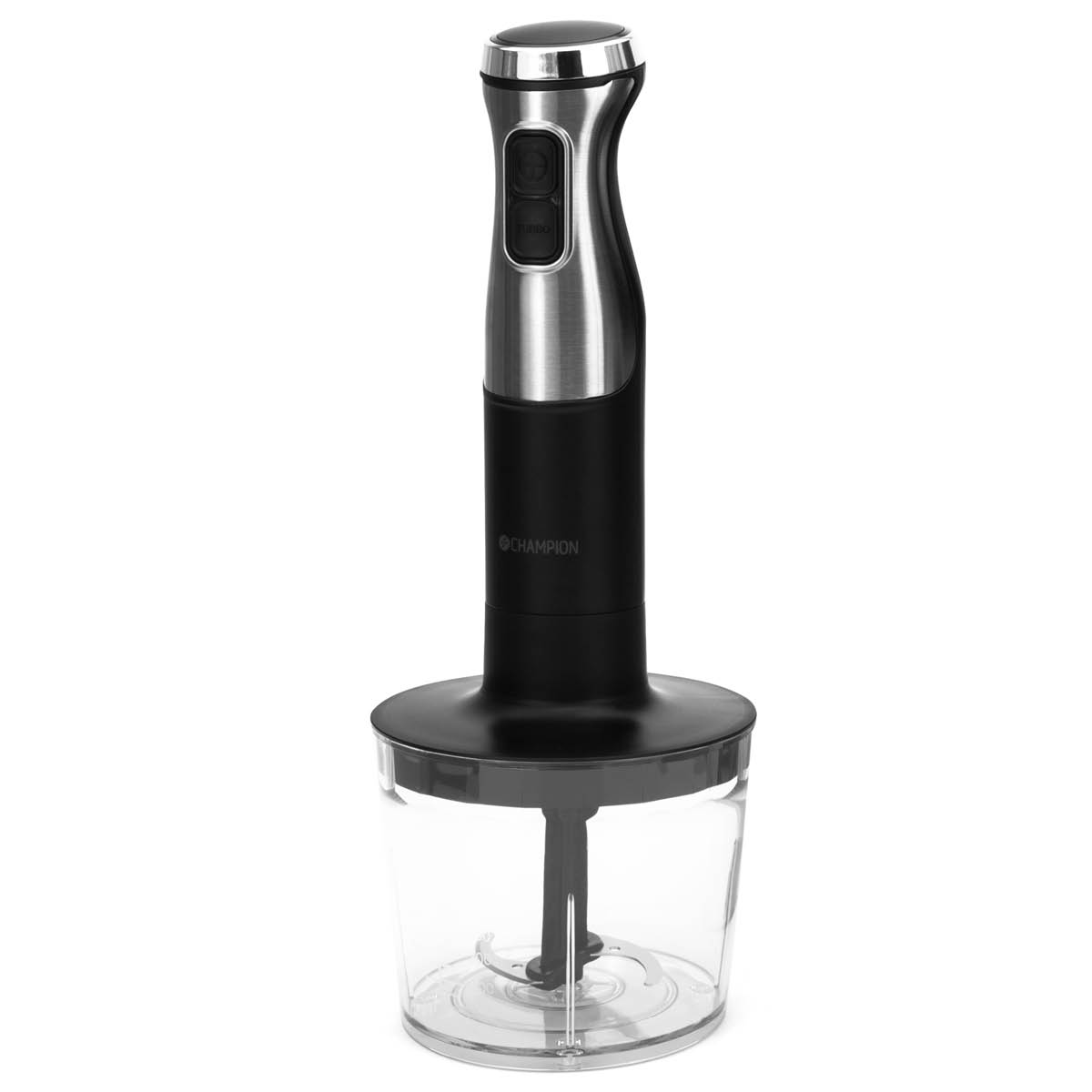 CHAMPION Multikit stavmixer med tillbehör STM600 1000W rostfritt stål/svart