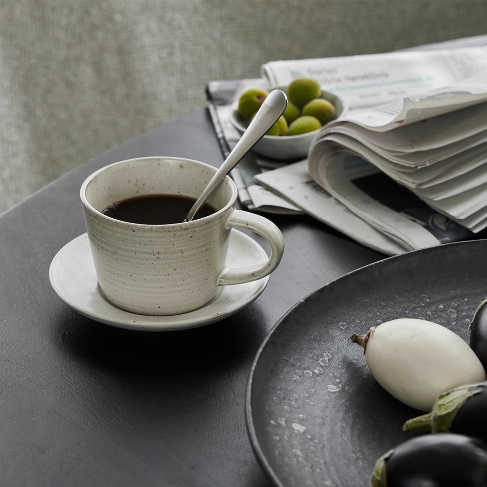 House Doctor Pion Kopp med fat 23 cl Grå/Vit