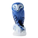 Figurines uggla figur 22 cm blå/vit