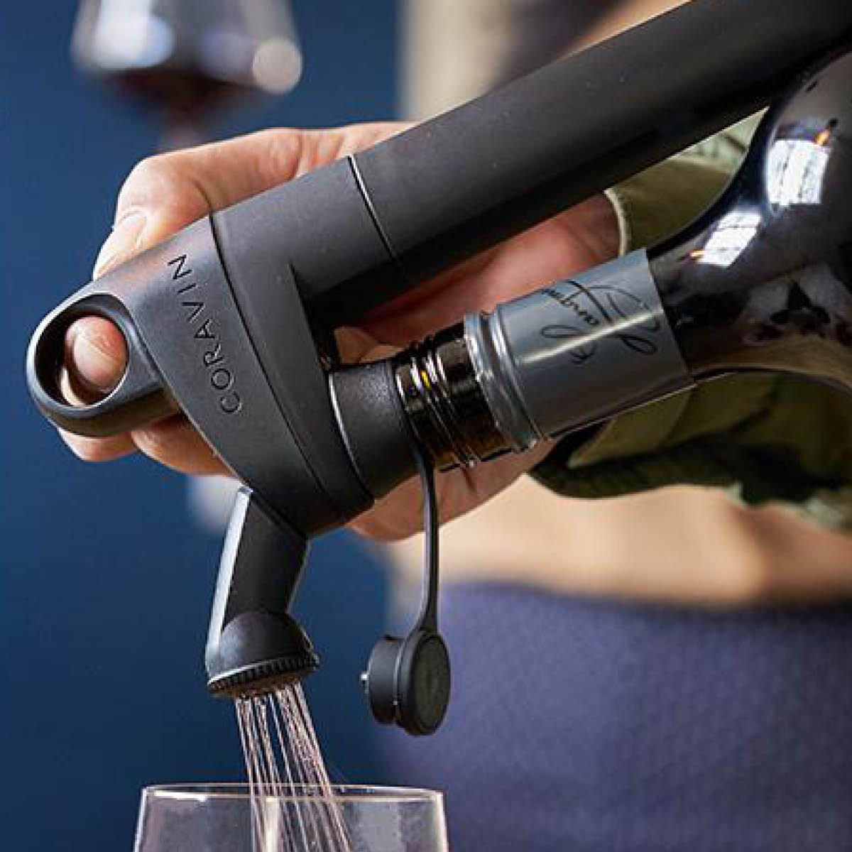 Coravin Pivot vinlufter svart