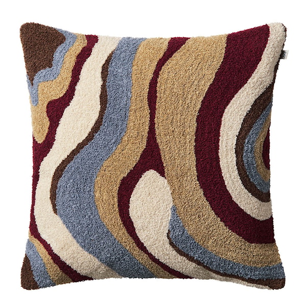 Sagar kuddfodral linne/bomull 50x50 cm Multi/Dusty Blue/Ruby