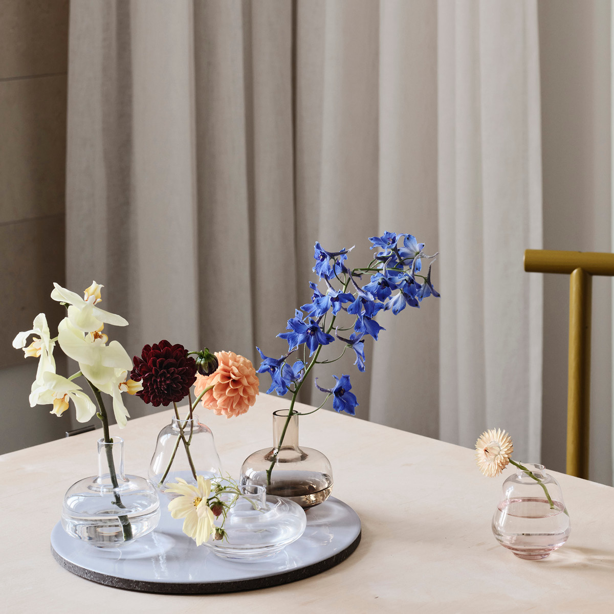 Kosta Boda Kappa vase 9,8 cm brun