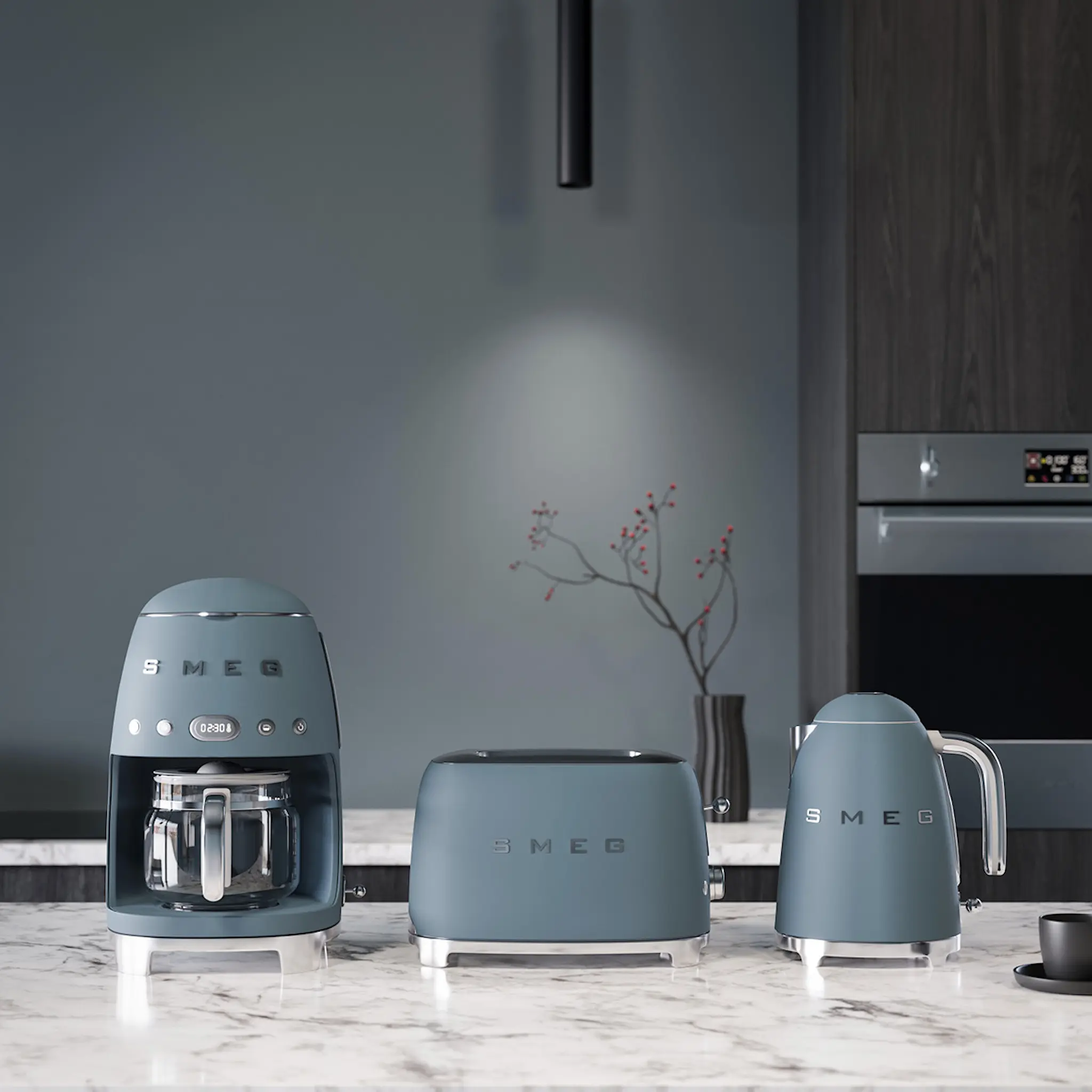Smeg Smeg brödrost 2 skivor TSF01 storm blue