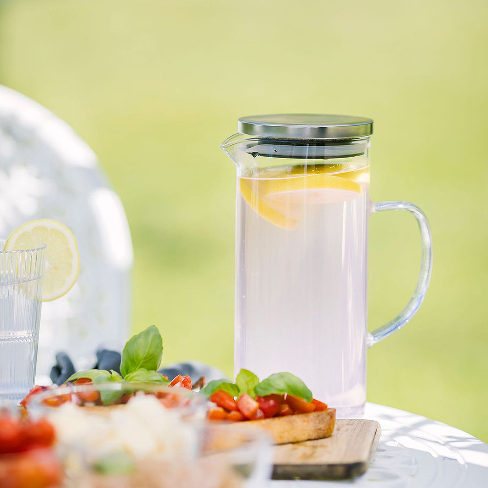 Dorre Kay glassmugge med stållokk 1,3L