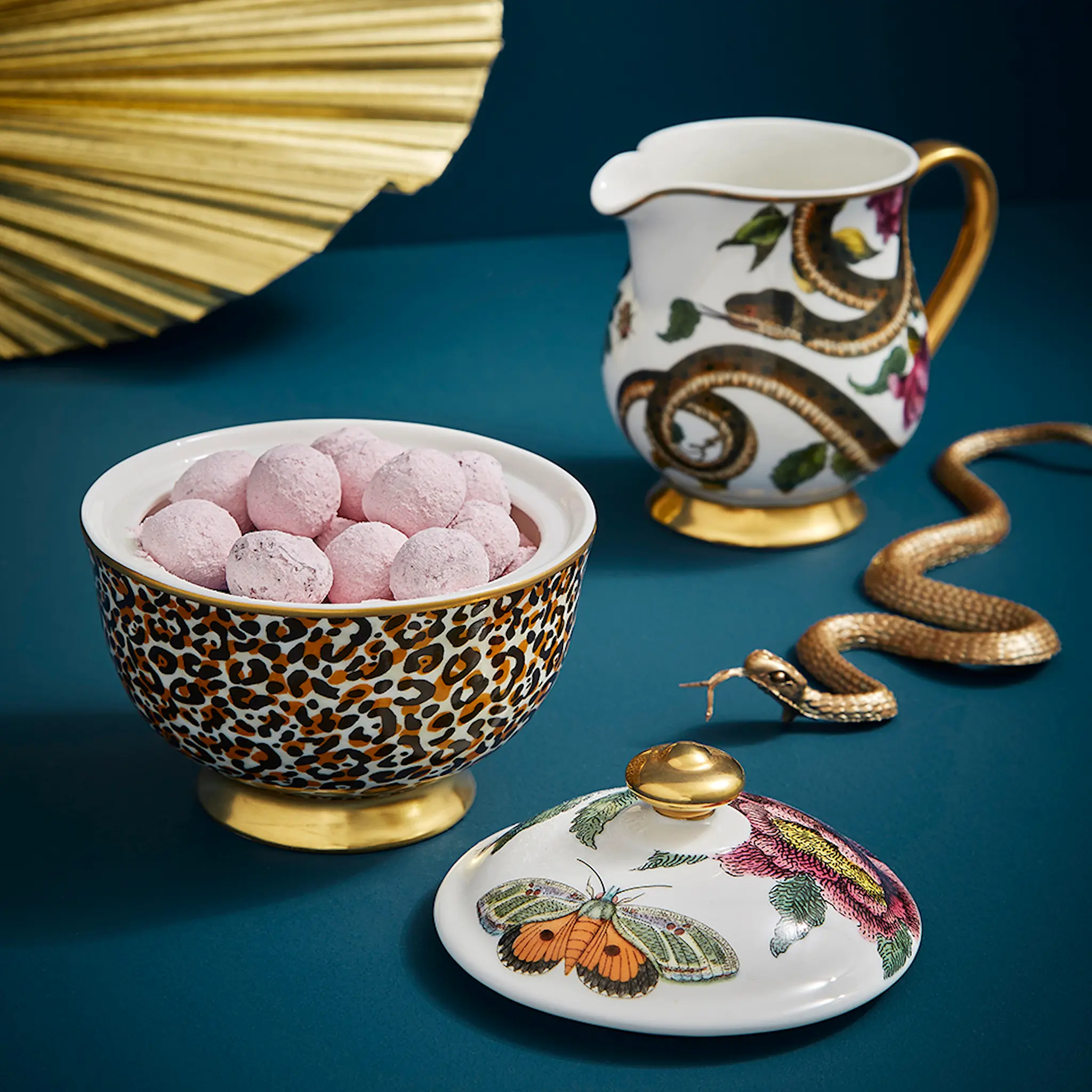 Spode Creatures of Curiosity Sokerikulho kannella 20 cl Leopard