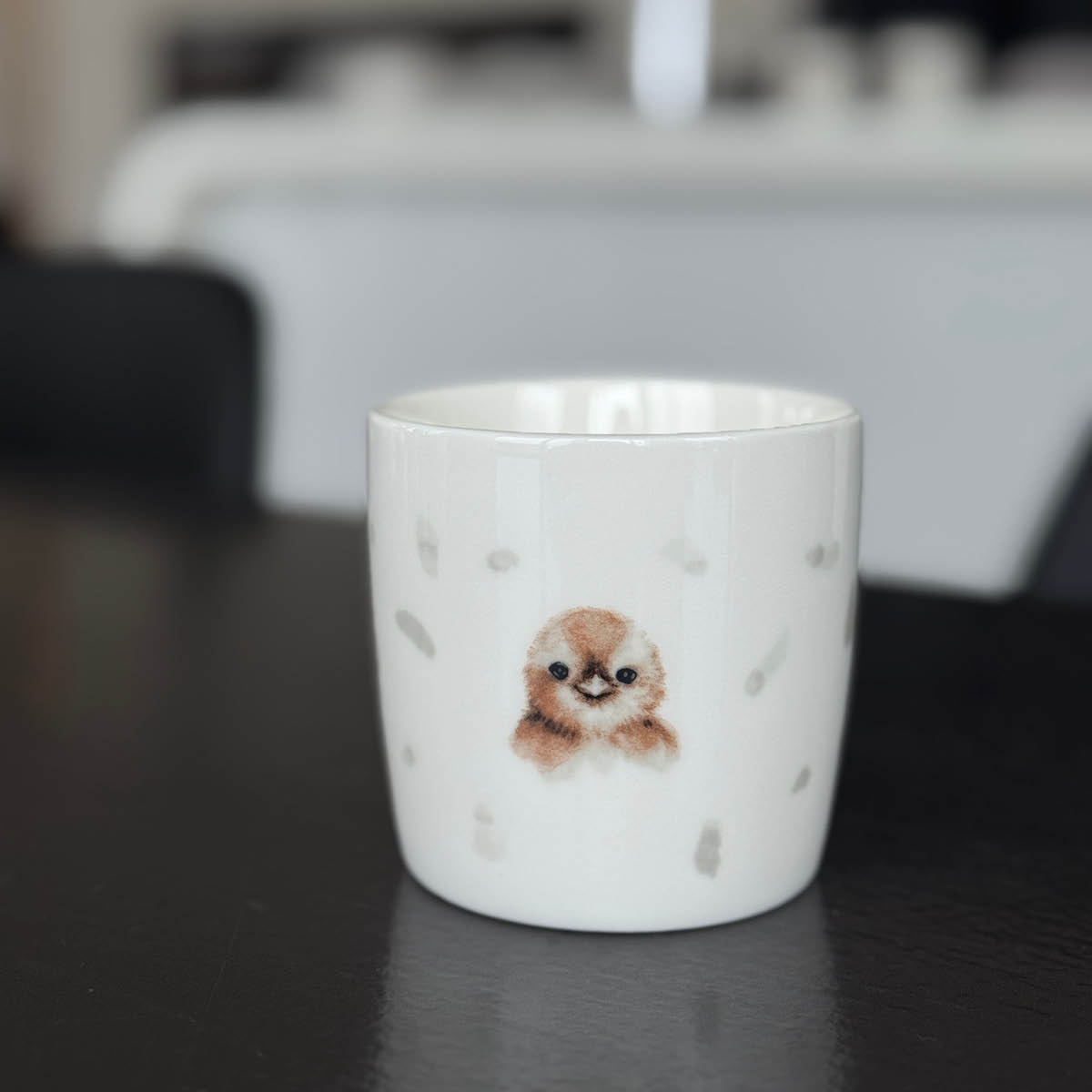 Sögne Home Barnmugg Kyckling 25 cl vit