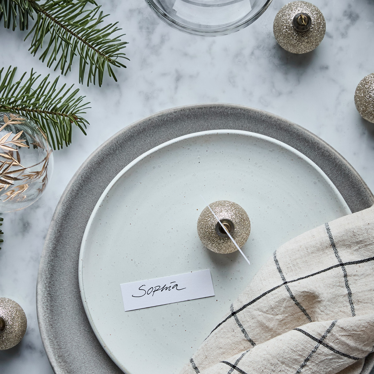 House Doctor Visit korthållare 6-pack champagne