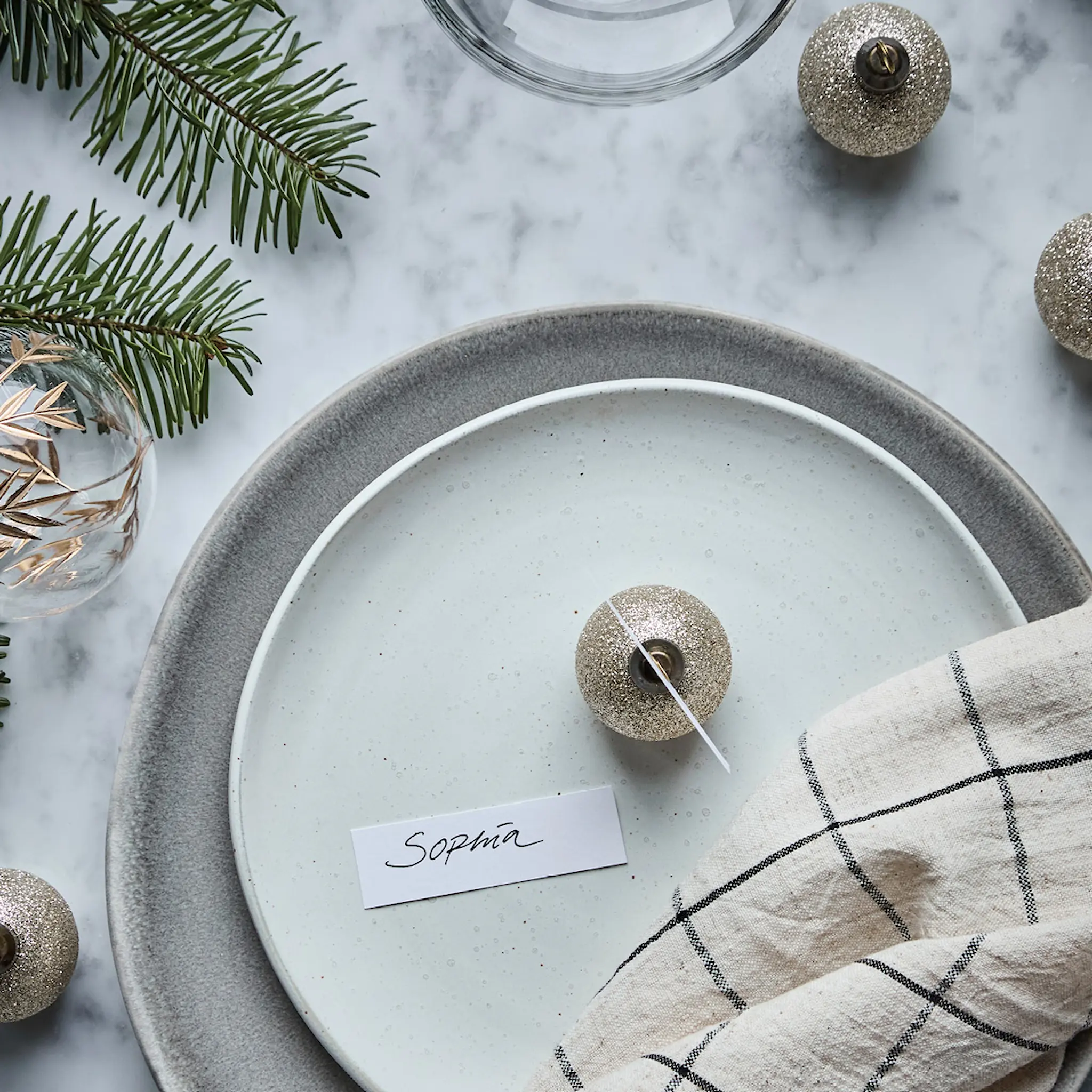 House Doctor Visit korthållare 6-pack champagne