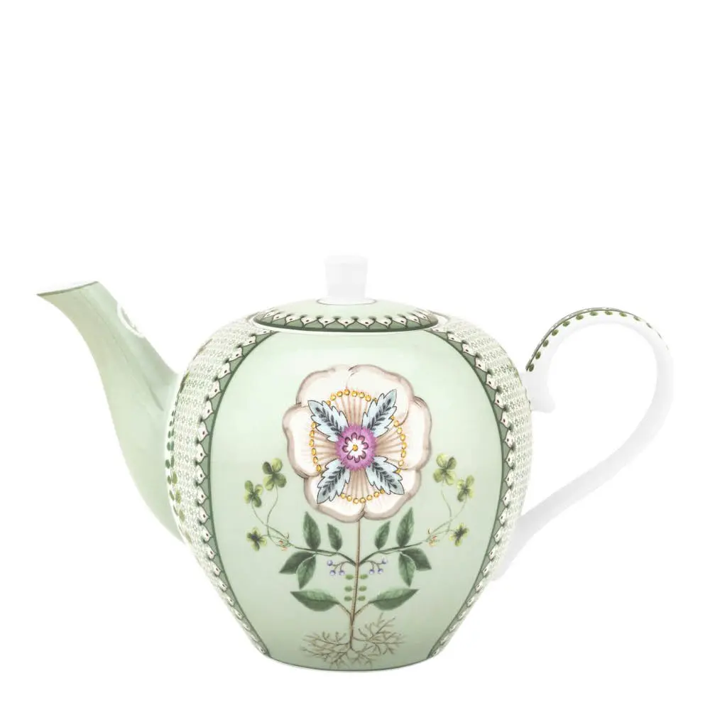 Lilly & Lotus Tiles Teekannu 1,6 L Vaaleanvihreä