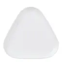 White Fluted trekantigt fat 23 cm