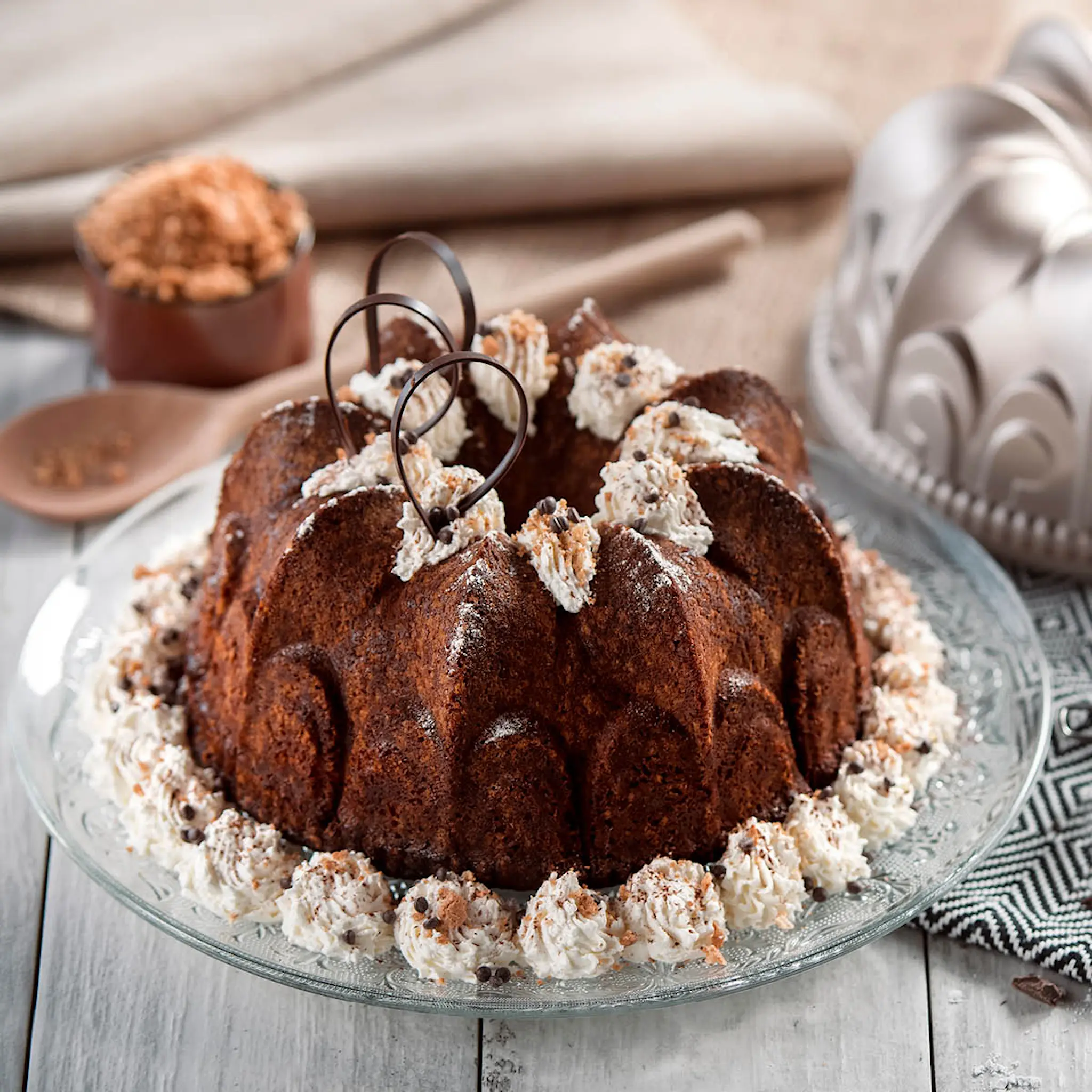 Guardini Sweet Magic bakform 23,5x10 cm lily flower guld