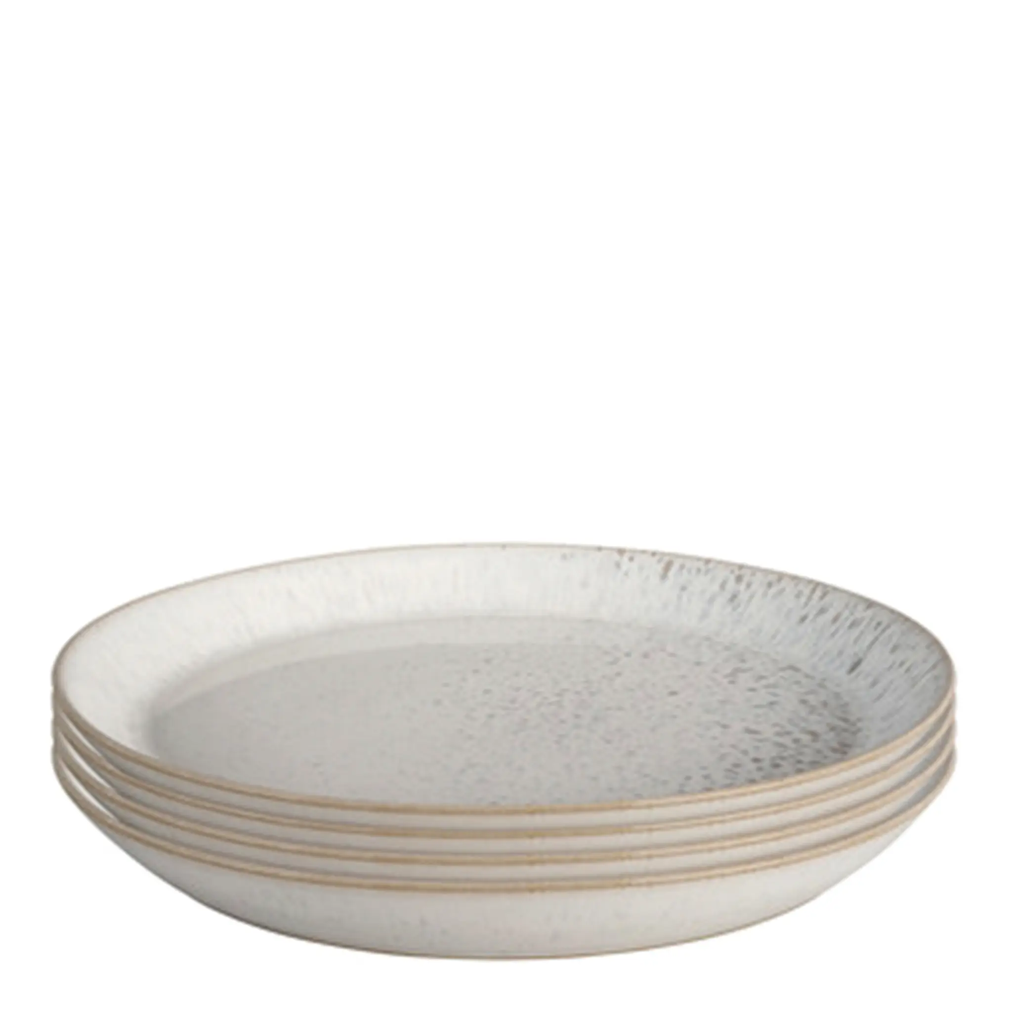 Denby Kiln tallrik 21,5 cm 4-pack beige/vit